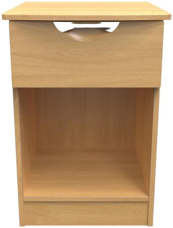 Flora Oak 1 Drawer Bedside Cabinet