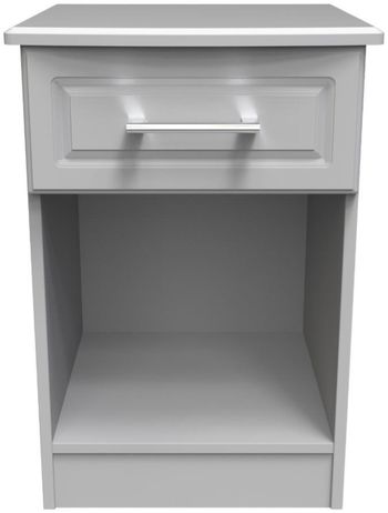 Gina Grey 1 Drawer Bedside Cabinet