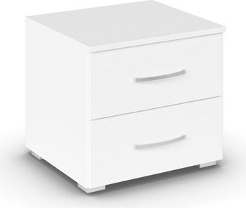 Aditio Alpine White 2 Drawer Bedside Cabinet