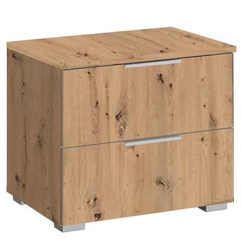 Alabama Artisan Oak 2 Drawer Bedside Cabinet