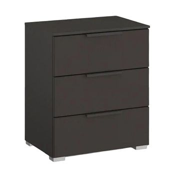 Skat Meridian Graphite 3 Drawer Bedside Cabinet