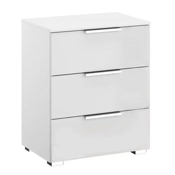 Texas Alpine White 3 Drawer Bedside Cabinet