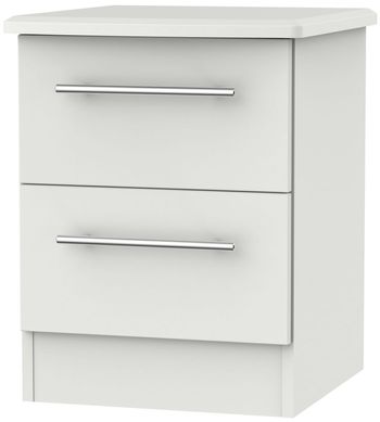 Sherwood Grey 2 Drawer Bedside Cabinet