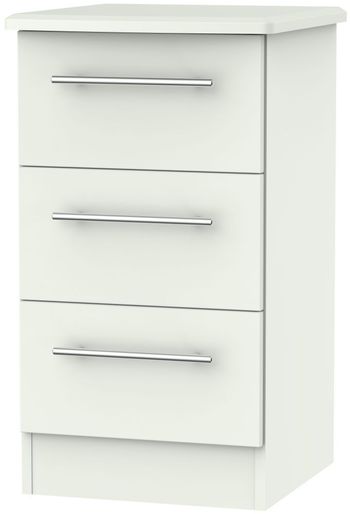 Sherwood Porcelain 3 Drawer Bedside Cabinet