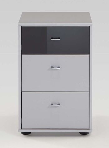 Tokio Alpine White 3 Drawer Bedside Cabinet - Sizes Available