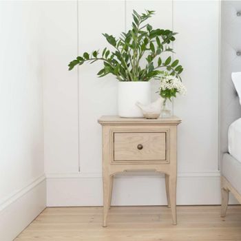 Toulon Oak 1 Drawer Bedside Table