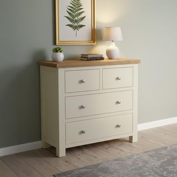 Lundy Ivory Painted 2+2 Drawer Chest