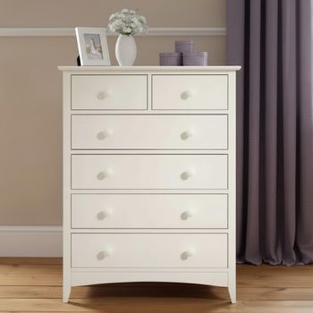 Cameo White 4+2 Drawer Chest