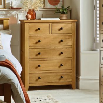Marlborough Oak 4+2 Drawer Chest