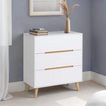 Alicia White 3 Drawer Small Chest