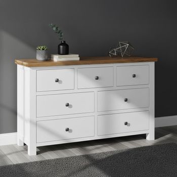 Lundy White Painted 3+4 Drawer Chest