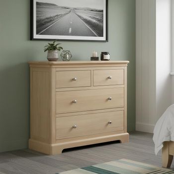Cromwell Oak 2+2 Drawer Chest