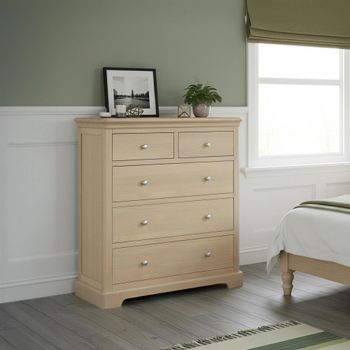 Cromwell Oak 2+3 Drawer Chest