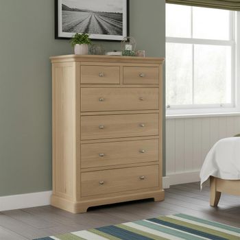 Cromwell Oak 2+4 Drawer Chest
