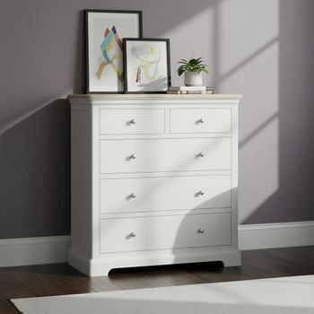 Cromwell Grey Painted 2+3 Drawer Chest