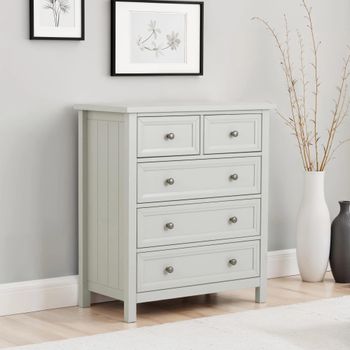Maine Grey 3+2 Drawer Chest