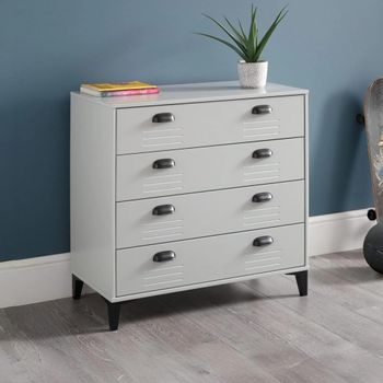 Lakers Grey 4 Drawer Chest