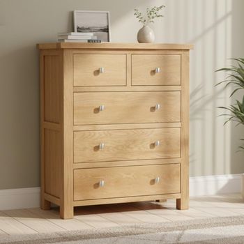 Appleby Oak 2+3 Drawer Chest