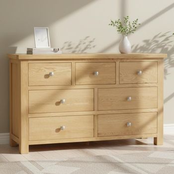 Appleby Oak 3+4 Drawer Chest