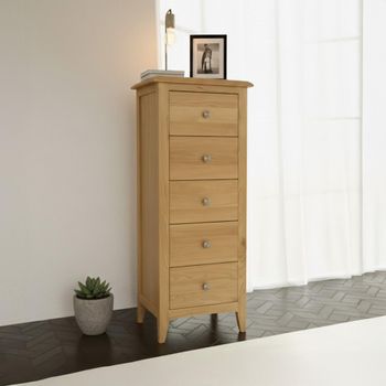 Kilkenny Oak 5 Drawer Tall Chest