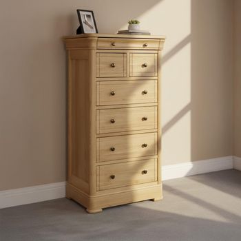 Moreno Oak 7 Drawer Chest