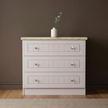 Vienna Cashmere 3 Drawer Small Chest