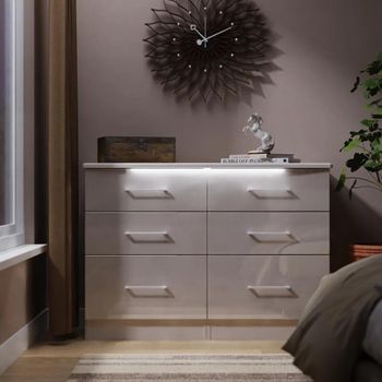 Paris Cashmere 6 Drawer Midi Chest