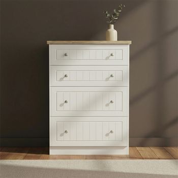 Vienna Porcelain 4 Drawer Deep Chest