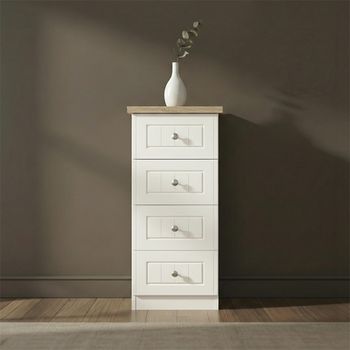 Vienna Porcelain 4 Drawer Narrow Chest