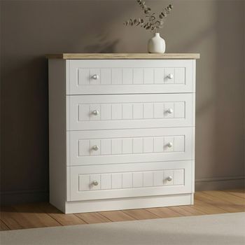 Vienna Porcelain 4 Drawer Chest