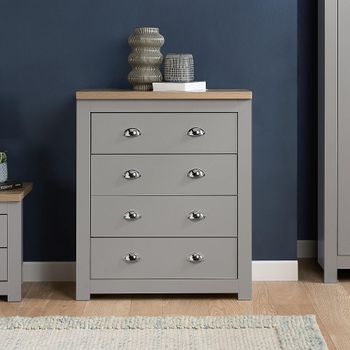 Highgate Grey Painted 4 Drawer Chest