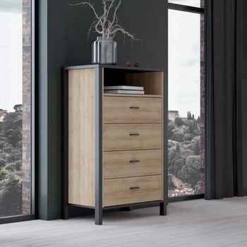 High Rock Oak 4 Drawer Chest