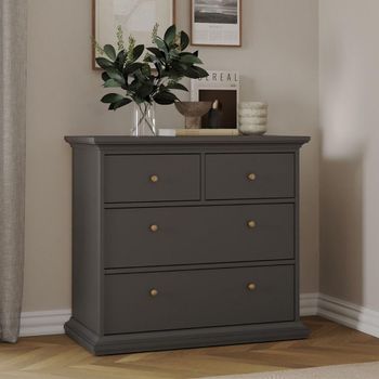 Paris Grey 2+2 Drawer Chest