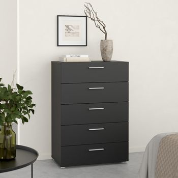 Pepe Black 5 Drawer Chest