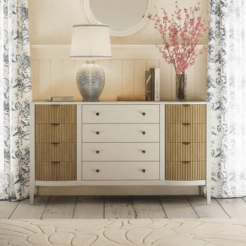 Abbeydale Soft Natural Painted 12 Drawer Chest