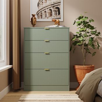 Nashville Green 4 Drawer Deep Chest
