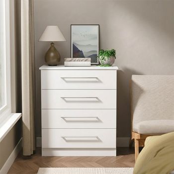 Worcester White 4 Drawer Chest