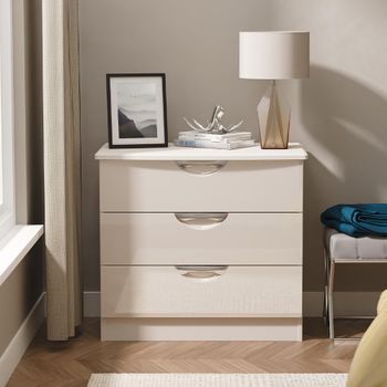 Camden Cashmere 3 Drawer Small Chest