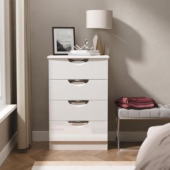 Camden Cashmere 4 Drawer Midi Chest