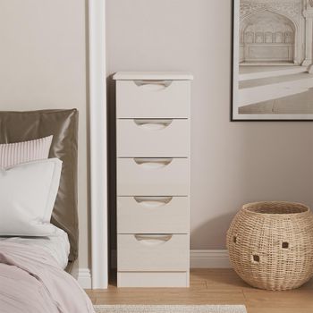 Camden Cashmere 5 Drawer Narrow Chest