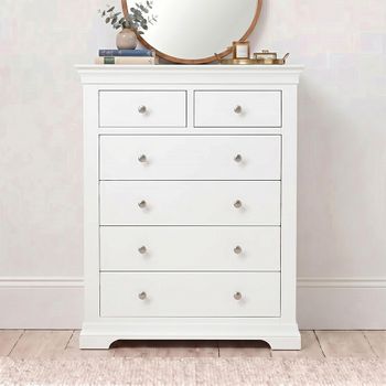 Paisley White Painted 2+4 Drawer Tall Chest
