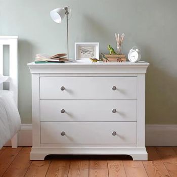 Paisley White Painted 3 Drawer Wide Chest
