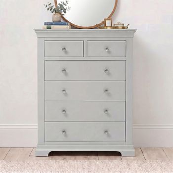 Paisley Grey Painted 2+4 Drawer Tall Chest