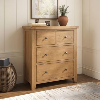 Appleby Oak 4 Drawer Chest