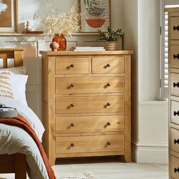 Appleby Oak 2+4 Drawer Tall Chest