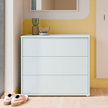 Alice Springs Light Grey 3 Drawer Chest