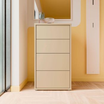 Alice Springs Butter Yellow 4 Drawer Tall Chest