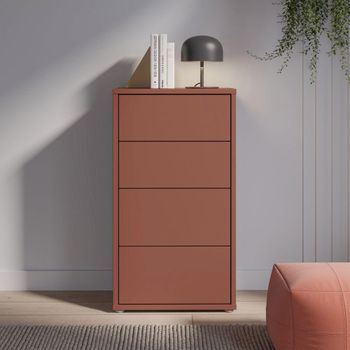 Alice Springs Terracotta 4 Drawer Tall Chest