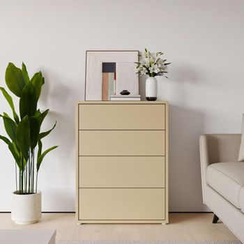 Alice Springs Butter Yellow 4 Drawer Wide Chest