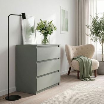 Edmore Sage Green 3 Drawer Wide Chest